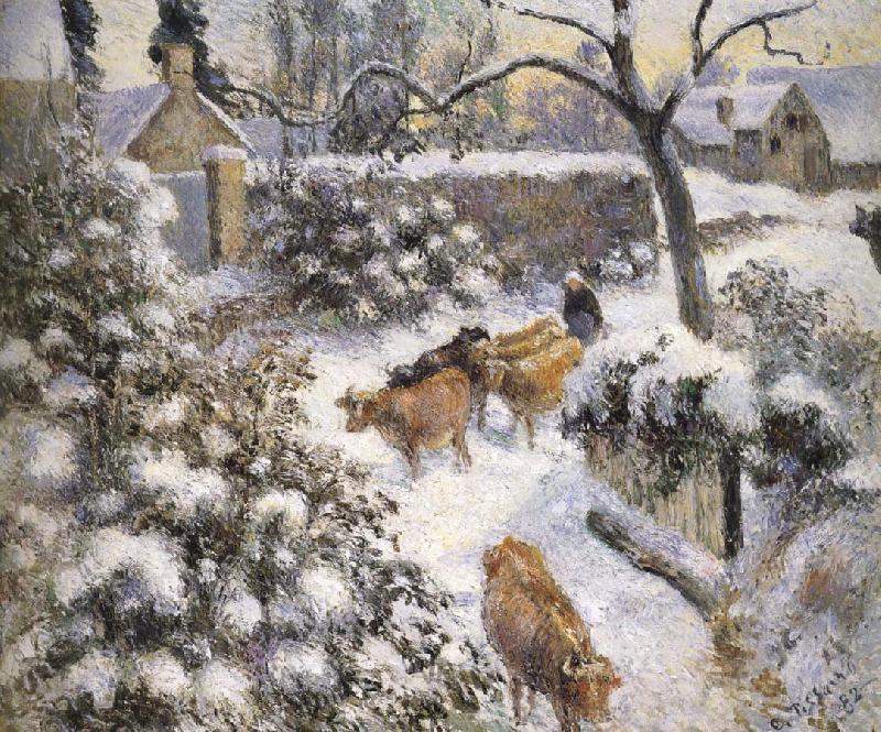 Camille Pissarro Snow china oil painting image